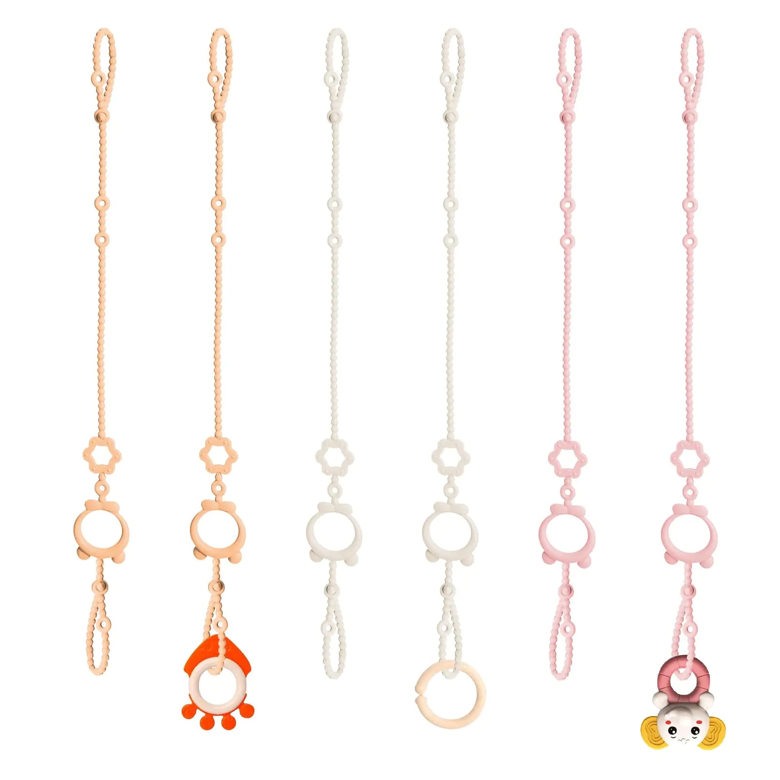 Sopkdey Adjustable Baby Toy Leashes 6-Pack